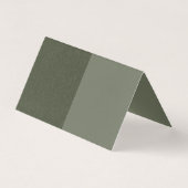 Benutzerdefinierte geteilte, grüne Zeltkarte (Rückseite)