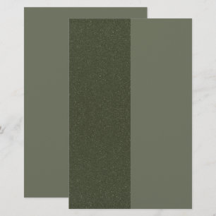 Benutzerdefinierte geteilte Mossgrüne Texturierte  Briefpapier