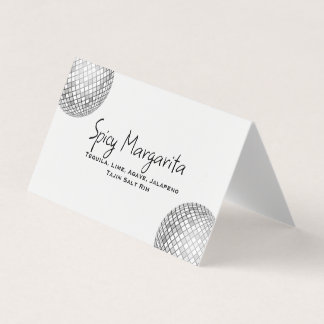 Benutzerdefinierte Getränkekarte Visitenkarten