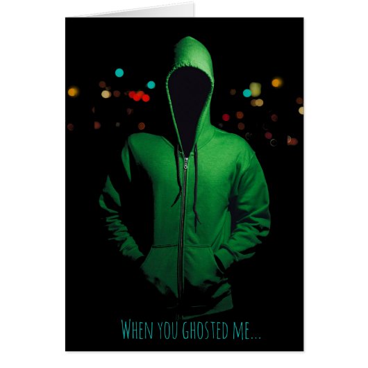 Benutzerdefinierte Ghosting-Message-Karte (Vorne)