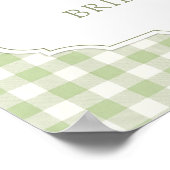 Benutzerdefinierte Gingham Sie ist frisch vom Mark Poster (Ecke)
