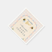 Benutzerdefinierte Gingham Was Wird Es Sein Serviette (Ecke)