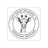 Benutzerdefinierte Giraffe Dieses Buch gehört zum  Gummistempel (Prägung)