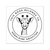 Benutzerdefinierte Giraffe Dieses Buch gehört zum  Permastempel (Design)