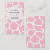 Benutzerdefinierte Giraffenkarte Telefonnummerkarte (Vorne/Hinten)