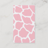 Benutzerdefinierte Giraffenkarte Telefonnummerkarte (Rückseite)