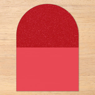 Benutzerdefinierte Glitter-Tomatenrot-Acryleinladu Acryleinladungen