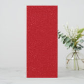 Benutzerdefinierte Glitzer Tomato Red Flat Card (Stehend Vorderseite)