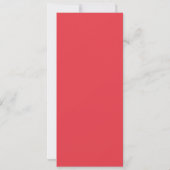 Benutzerdefinierte Glitzer Tomato Red Flat Card (Rückseite)