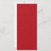 Benutzerdefinierte Glitzer Tomato Red Flat Card (Vorderseite)