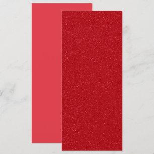 Benutzerdefinierte Glitzer Tomato Red Flat Card