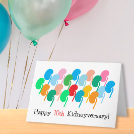 Benutzerdefinierte glücke Kidneyversary und viele Karte