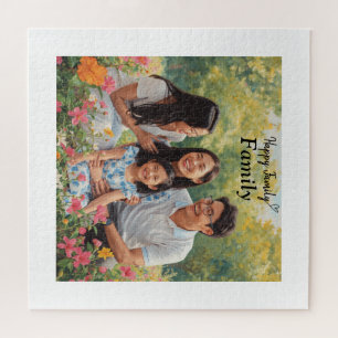 Benutzerdefinierte glückliche Familie Puzzle