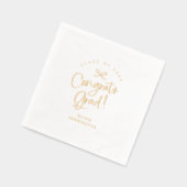 Benutzerdefinierte Glückwunsch Grand Script Abschl Servietten Mit Folie (Links)