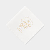 Benutzerdefinierte Glückwunsch Grand Script Abschl Servietten Mit Folie (Rechts)