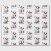 Benutzerdefinierte Glückwünsche zum 3. Geburtstag, Geschenkpapier (Flach)