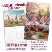 Benutzerdefinierte Gnome-Freunde lustig bunt Bd. 4 Kalender