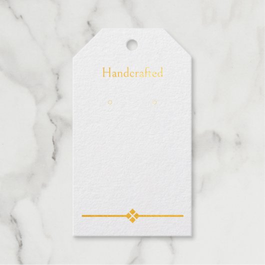 Benutzerdefinierte Gold Diamond Hanging Earring Di Geschenkanhänger (Vorderseite)