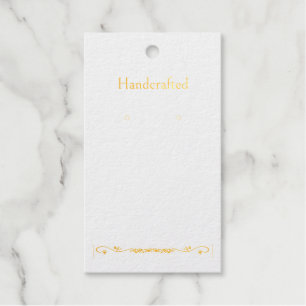 Benutzerdefinierte Gold Floral Spray Ohrring-Grafi Geschenkanhänger