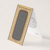 Benutzerdefinierte Gold-Frame-Selbstständer-Earrin (Vorderseite)