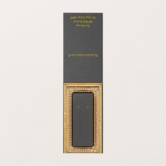 Benutzerdefinierte Gold-Frame-Selbstständer-Earrin (Außenseite Aufgefaltet)