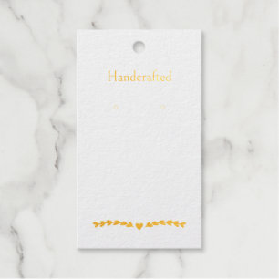 Benutzerdefinierte Gold Heart Swag Earring Display Geschenkanhänger