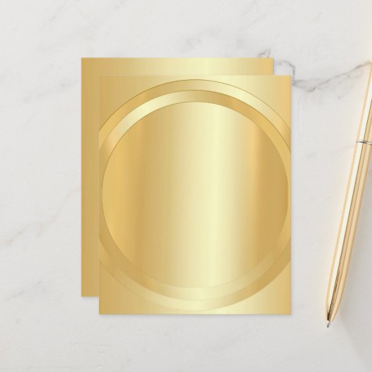 Benutzerdefinierte Gold-Look glamouröse Vorlage Hi (Vorderseite/Rückseite Beispiel)