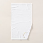Benutzerdefinierte Gold-Monogramm-Initialen Paarna Badhandtuch Set (Handtuch)