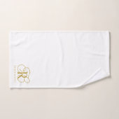 Benutzerdefinierte Gold-Monogramm-Initialen Paarna Badhandtuch Set (Handtuch)