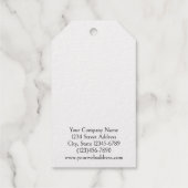 Benutzerdefinierte Gold Rings, die sich auf Earrin Geschenkanhänger (Rückseite)