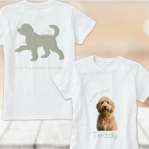 Benutzerdefinierte Golden Doodle Foto Ich wuffe di T-Shirt