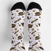 Benutzerdefinierte goldene Socken als Requisite fü (Oben)
