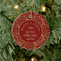 Benutzerdefinierte goldene Weihnachtsspiralen auf 