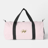 Benutzerdefinierte Goldinitialen Mädchenhaft Rosa Duffle Bag (Vorderseite)