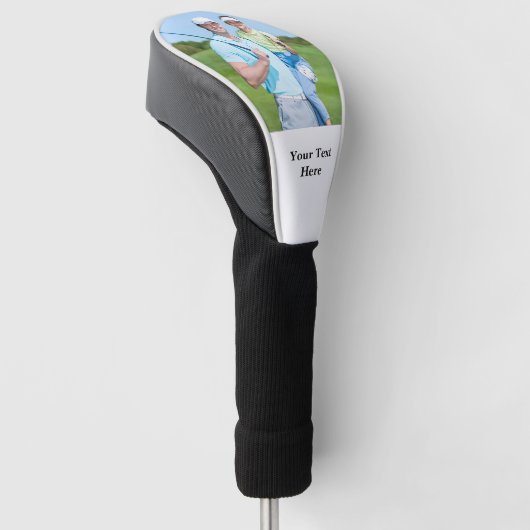 Benutzerdefinierte Golf Driver Headcover mit Foto  (angewinkelt)