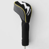 Benutzerdefinierte Golf Driver Hülle mit Blitz-Log Headcover (angewinkelt)