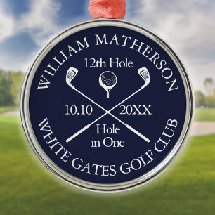 Benutzerdefinierte Golf Hole-in-One-Auszeichnung i Ornament Aus Metall