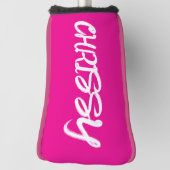 BENUTZERDEFINIERTE GOLFABDECKUNG ROSA GOLF HEADCOVER (Rotieren 90)