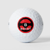 Benutzerdefinierte Golfbälle mit Auto-Lenkrad-Logo (Vorderseite)