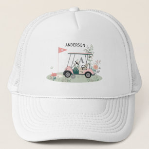 Benutzerdefinierte Golfcart-Mütze mit Namen und Fl Truckerkappe