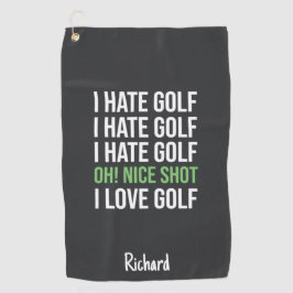 Benutzerdefinierte Golfhandtücher Personalisierte  Golfhandtuch