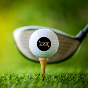 Benutzerdefinierte Golfschläger Elegantes Monogram Golfball