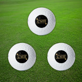 Benutzerdefinierte Golfschläger Elegantes Monogram Golfball