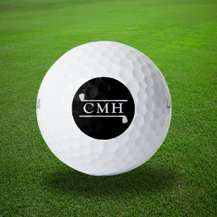 Benutzerdefinierte Golfschläger Elegantes Monogram Golfball