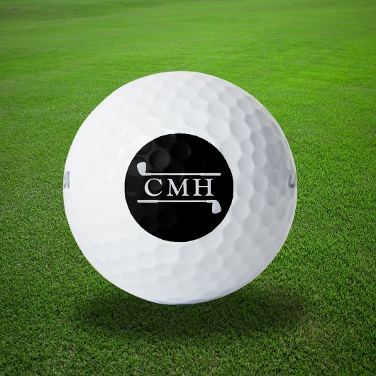 Benutzerdefinierte Golfschläger Elegantes Monogram Golfball