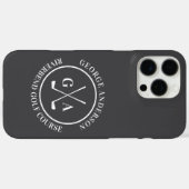 Benutzerdefinierte Golfschlägerkopfabdeckung mit p Case-Mate iPhone Hülle (Rückseite (Horizontal))