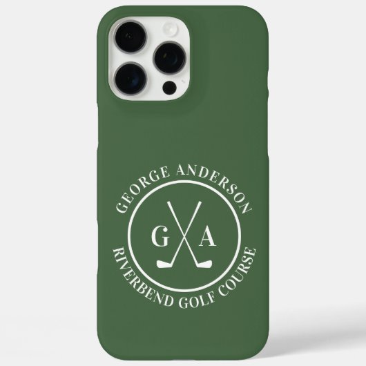 Benutzerdefinierte Golfschlägerkopfabdeckung Perso Case-Mate iPhone Hülle (Rückseite)