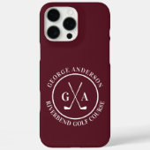 Benutzerdefinierte Golfschlägerkopfabdeckung Perso Case-Mate iPhone Hülle (Rückseite)