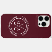 Benutzerdefinierte Golfschlägerkopfabdeckung Perso Case-Mate iPhone Hülle (Rückseite (Horizontal))