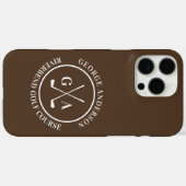 Benutzerdefinierte Golfschlägerkopfabdeckung Perso Case-Mate iPhone Hülle (Rückseite (Horizontal))
